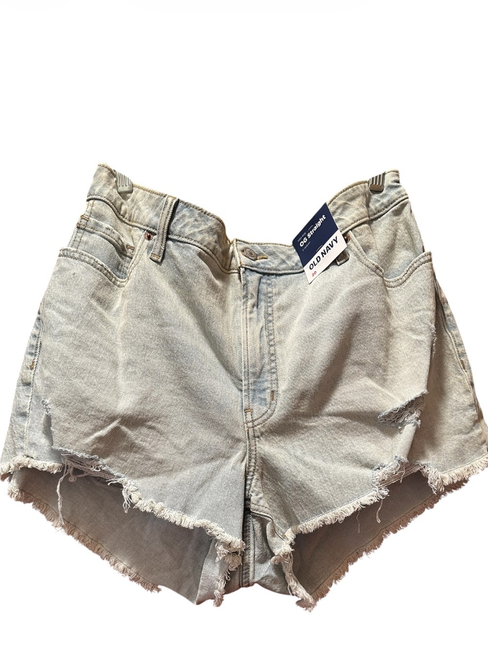 Old Navy Faded Light Blue Cutoff Denim Shorts